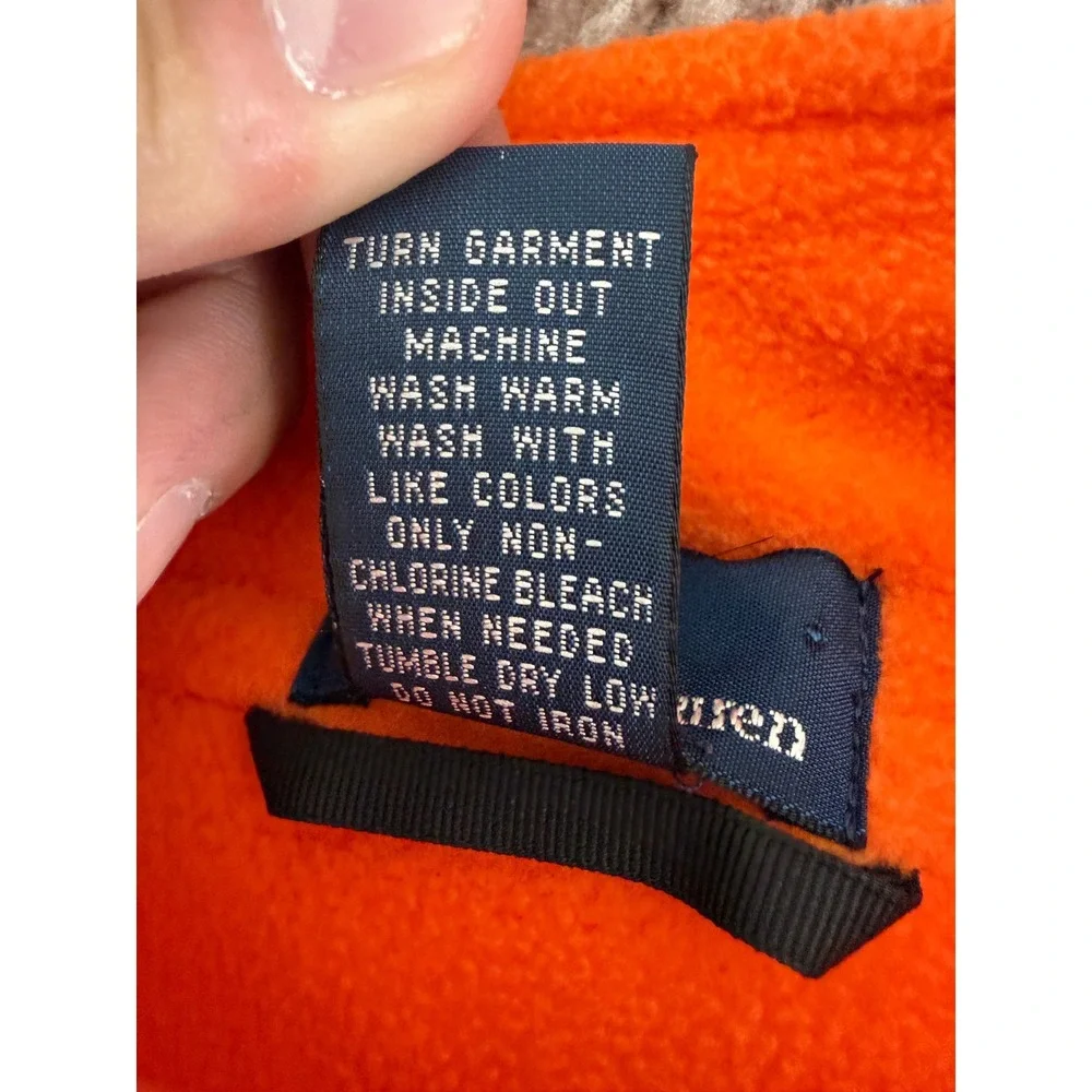 Polo Ralph Lauren Size L(16/18) Full Zip Fleece RLPC Crest Jacket Orange LS Boys